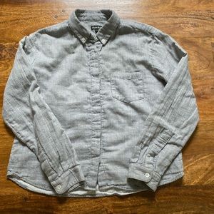 Steven Alan Gray Button-Down Linen Shirt